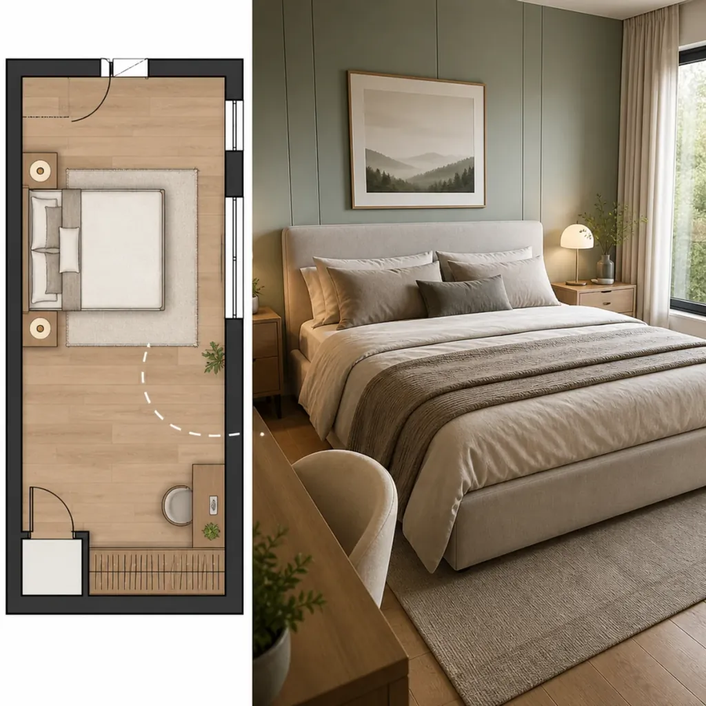 Interior Plan Render — Convert your floor plans into realistic 3D interior renders using a simple room prompt.