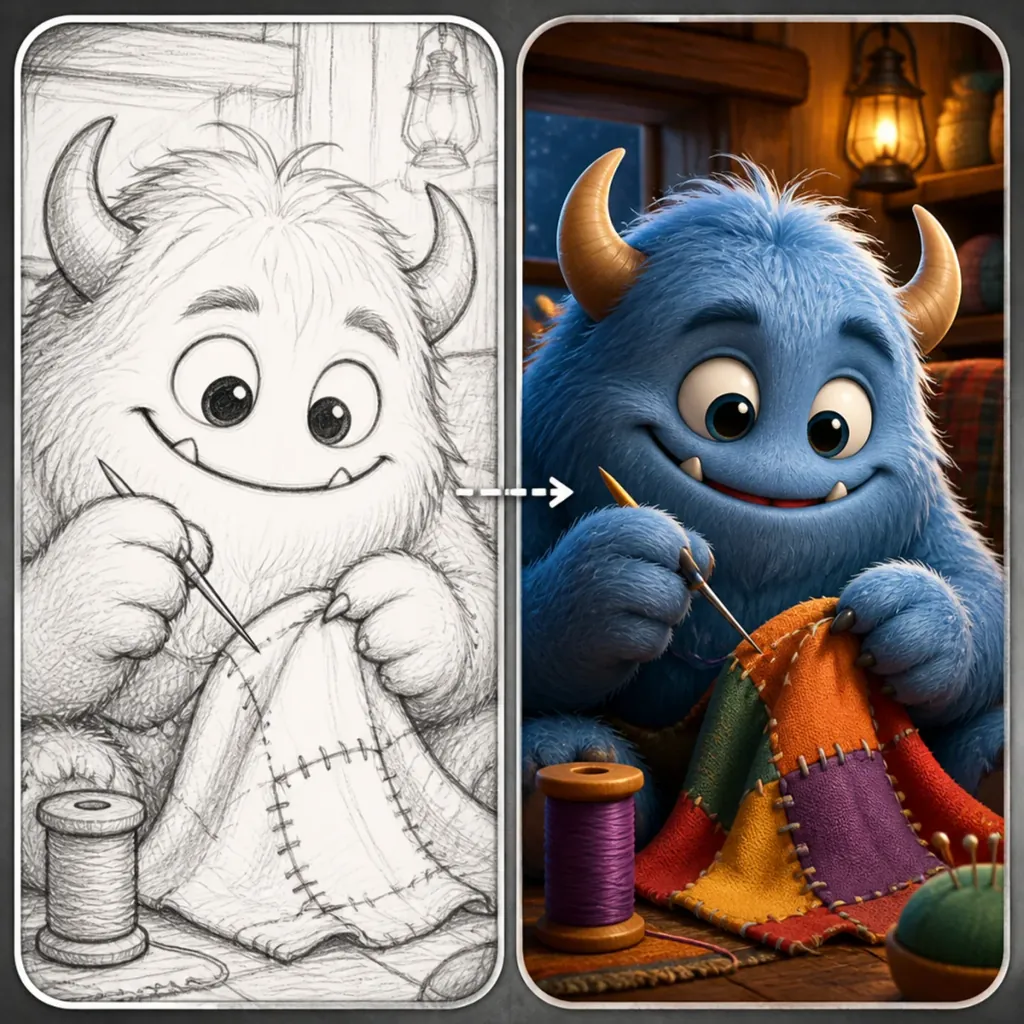 Sketch to Animation — Animate a rough sketch into a short motion clip.